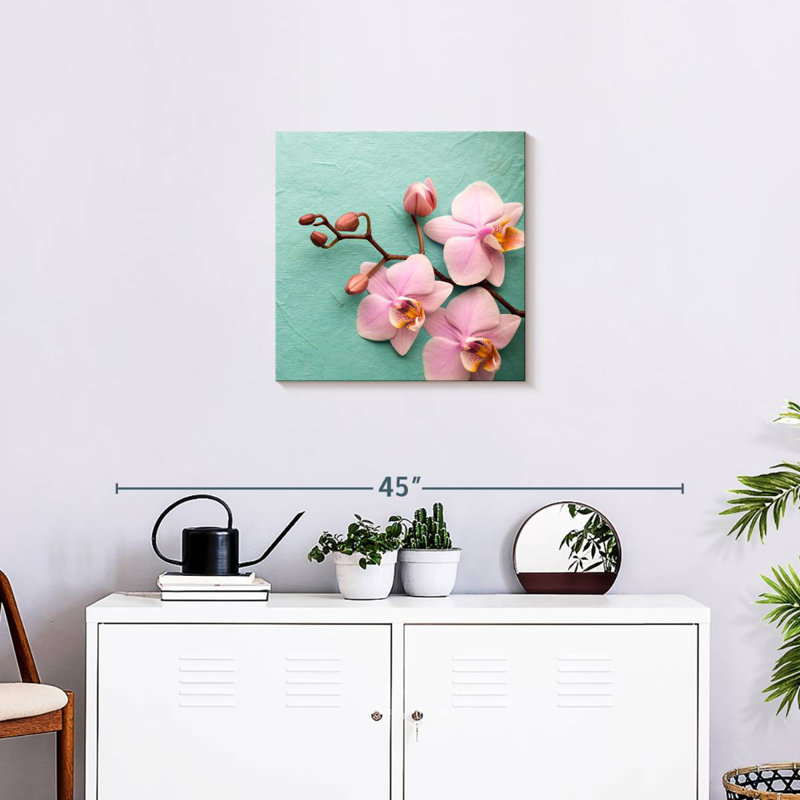 Orchidées roses pâle Harnek, H 20 po x l 20 po