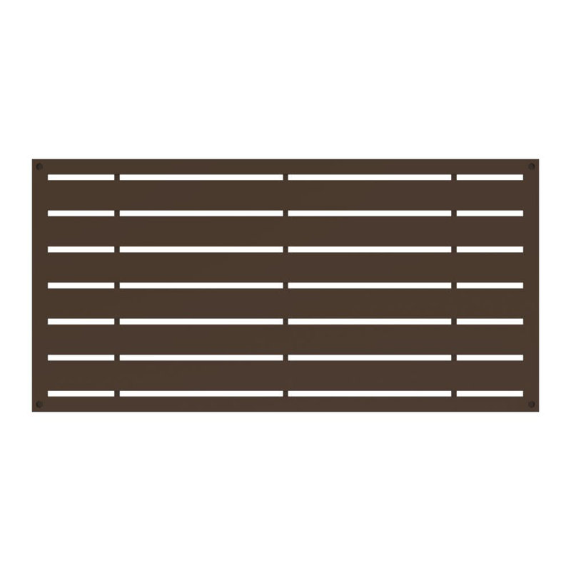 Umber Brown Polypropylene Decorative Screen Panel 2 ft x 4 ft