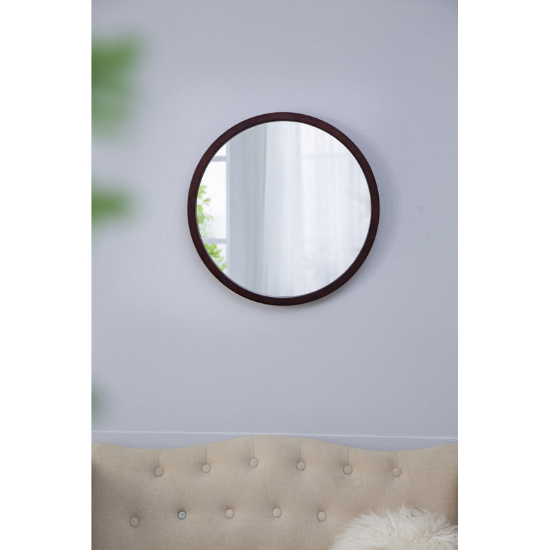 Arch Mirror With Mango Wood Frame And Walnut Finish