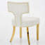 Farmhouse Chenille Fabric Upholstered Dining Chairs-2051743001