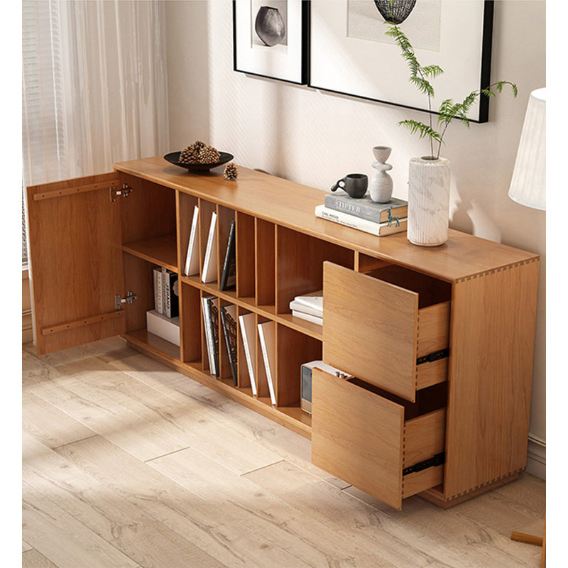78.74" Solid Wood Bookcase | EliteFurnishings