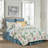 Shellwood Green/Pink Cotton Reversible Quilt Set-95726054