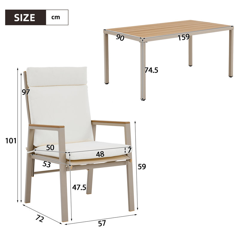 Patio Dining Set Table,