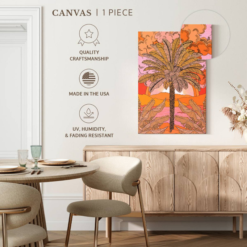 Palmier orange Harnek, H 24 po x l 16 po