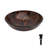 Bathroom Artistic Tempered Glass Vessel Bathroom Sink With Pop-Up Drain