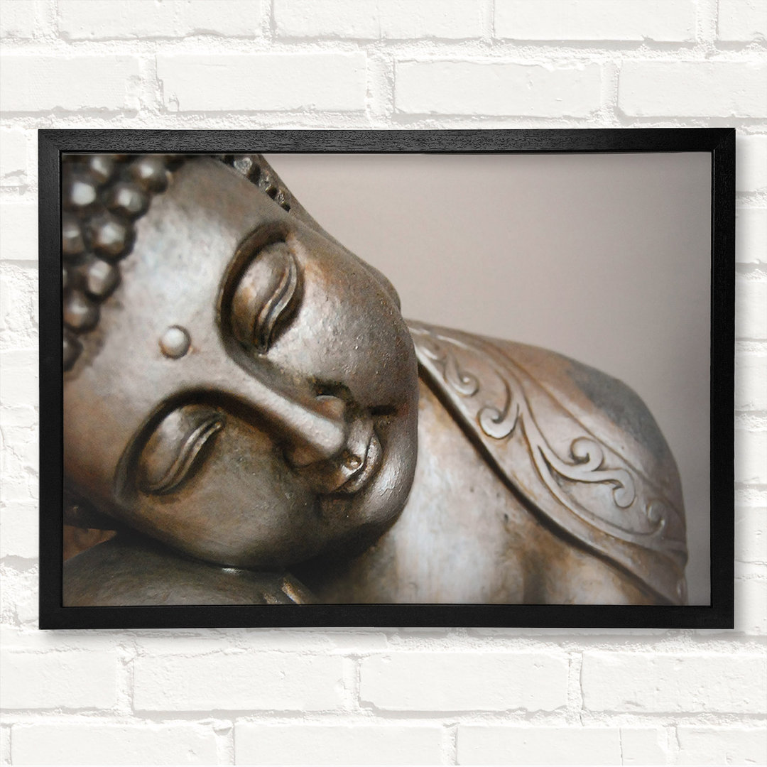 Friedlicher Buddha Gerahmter Druck