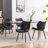 Upholstered Dining Chairs Faux Leather Side Chair With Metal Frame-2123006436