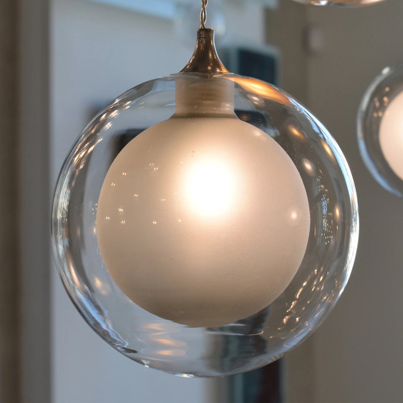 Reflection Moon 1 Pendant Light, Brass