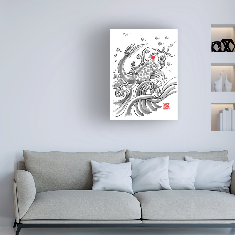 Péchane Koi, H 19 po x l 14 po