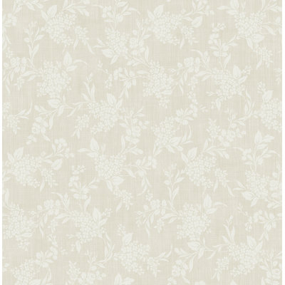 Tyrion Tonal Floral 33' L x 20.5" W Wallpaper Roll