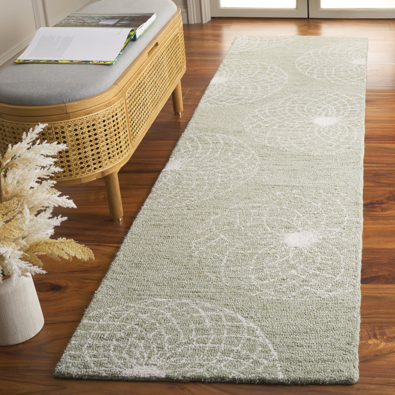 Ebony Hand Tufted Performance Geometric Rug, Runner 2'3" x 9'