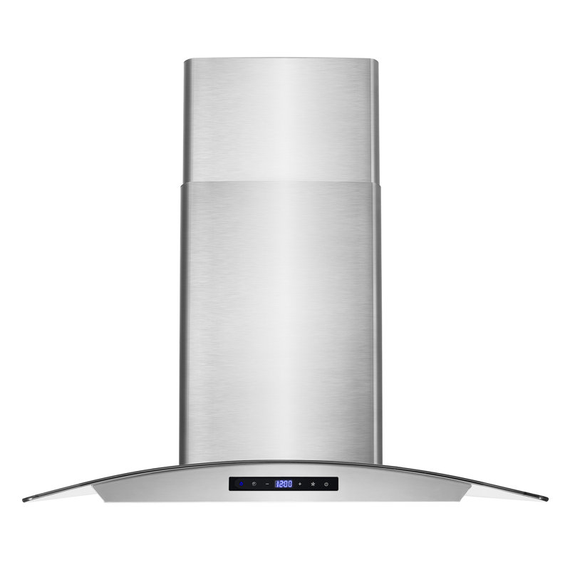 Hotte murale 30 pouces série 668A à 380 pi³/min à fixation murale en acier inoxydable