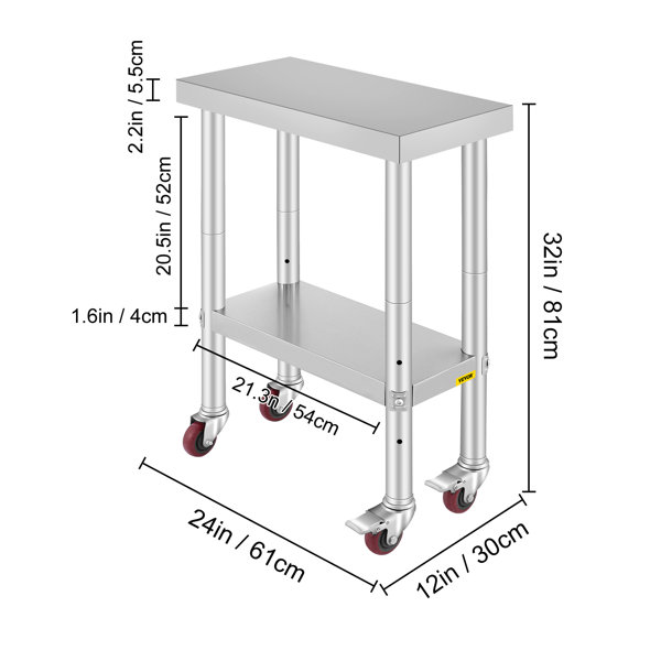 VEVOR Steel Adjustable Work Tables & Reviews | Wayfair