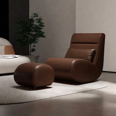 Chaise berçante avec repose-pieds Comfy