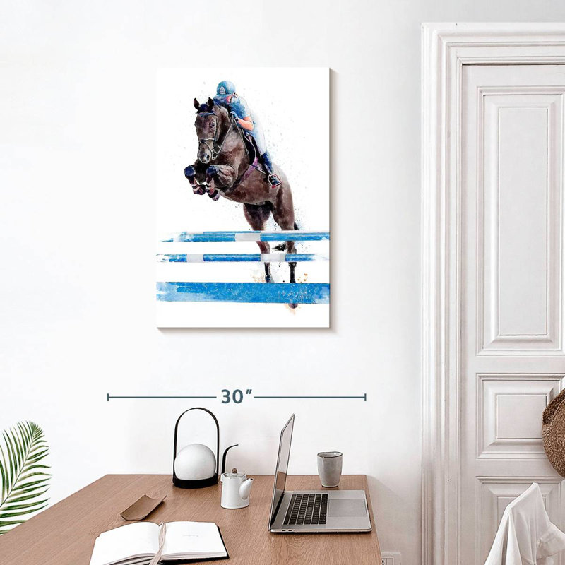 Siréci sur un cheval, H 30 po x l 20 po