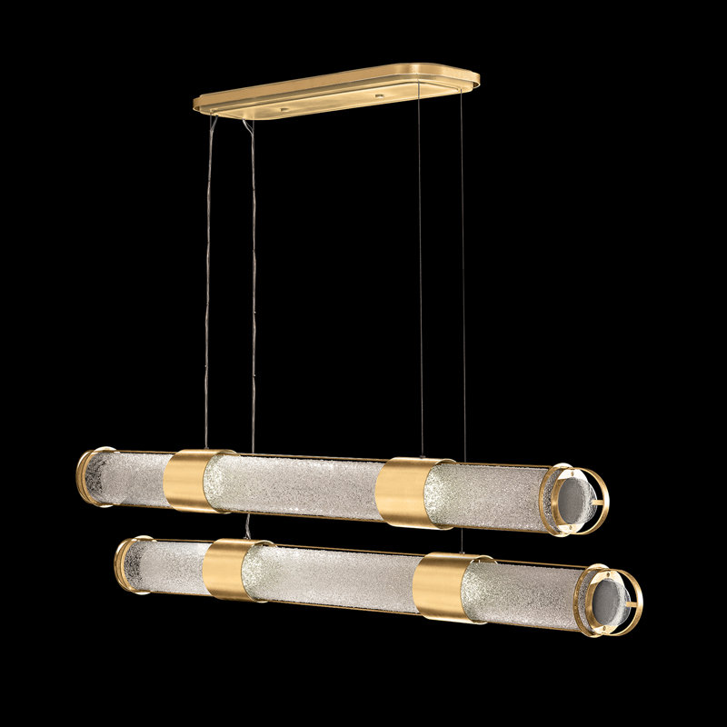 Bond 8 - Light LED Pendant, Clear, Gold