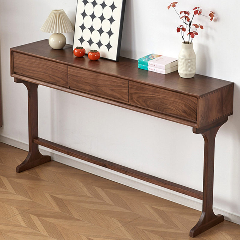 Console américaine simple brun, H 35,4 po x l 63 po x P 13,8 po
