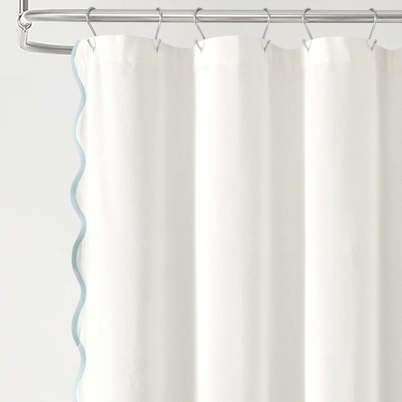 Houston Polyester Shower Curtain, Blue