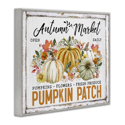 Art mural sur toile «Rustic Autumn Market» par Creatif Belle