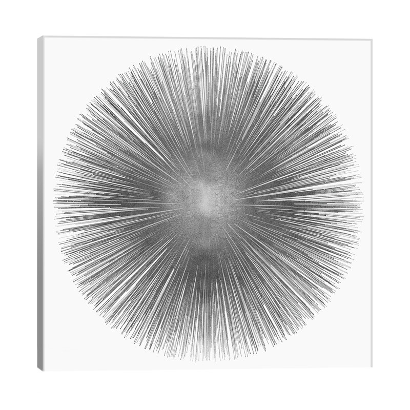 Print on Canvas, 66.04 cm H x 66.04 cm W x 1.91 cm D, Wrapped Canvas, Grey/White