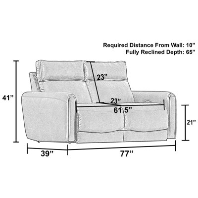 Fauteuil inclinable électrique Ayoka avec appui-tête réglable