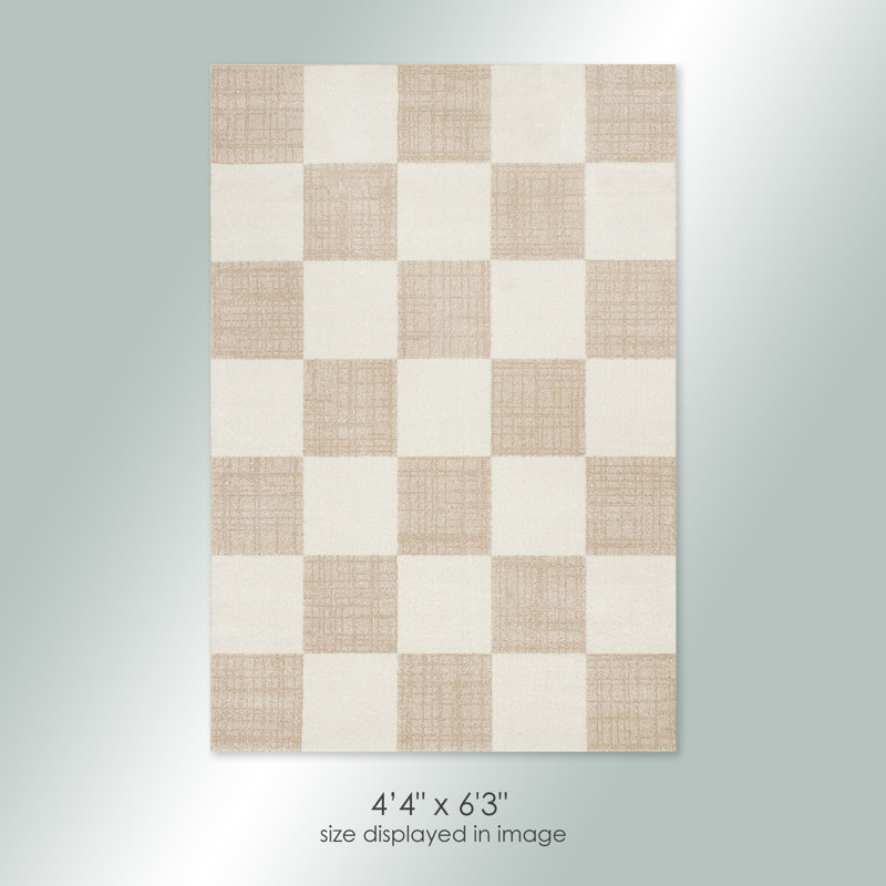 Tapis crème / beige Wum Collection, Rectangle 4 pi 4 po x 6 pi 3 po, Beige/Cream