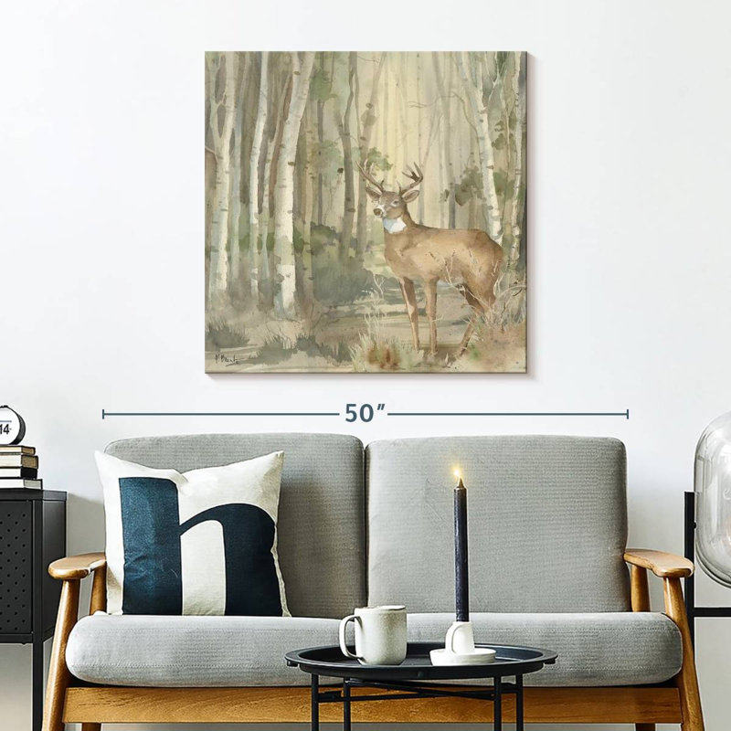 Crowle Birch Forest Animal I, H 30 po x l 30 po