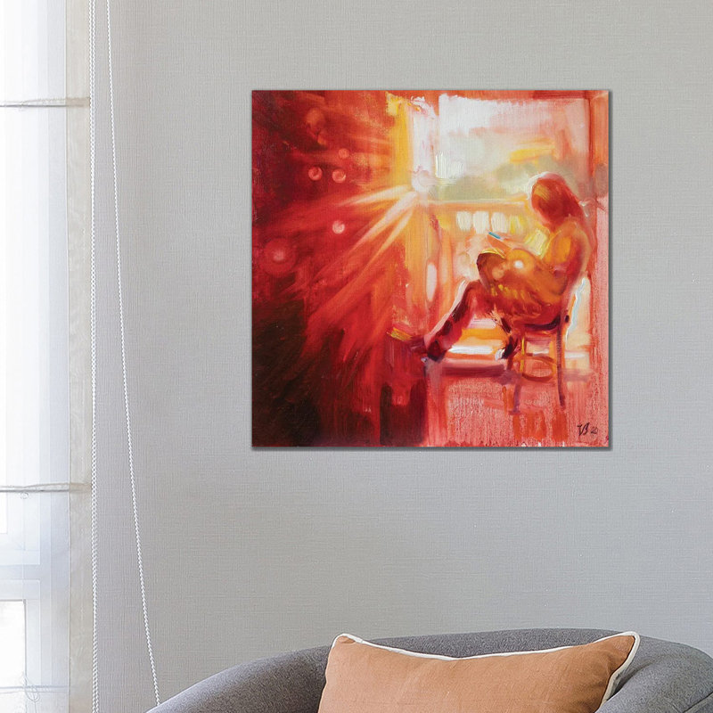 Relax In The Sun by Katharina Valeeva - Wrapped Canvas Painting, 66.04 cm H x 66.04 cm W x 1.91 cm D