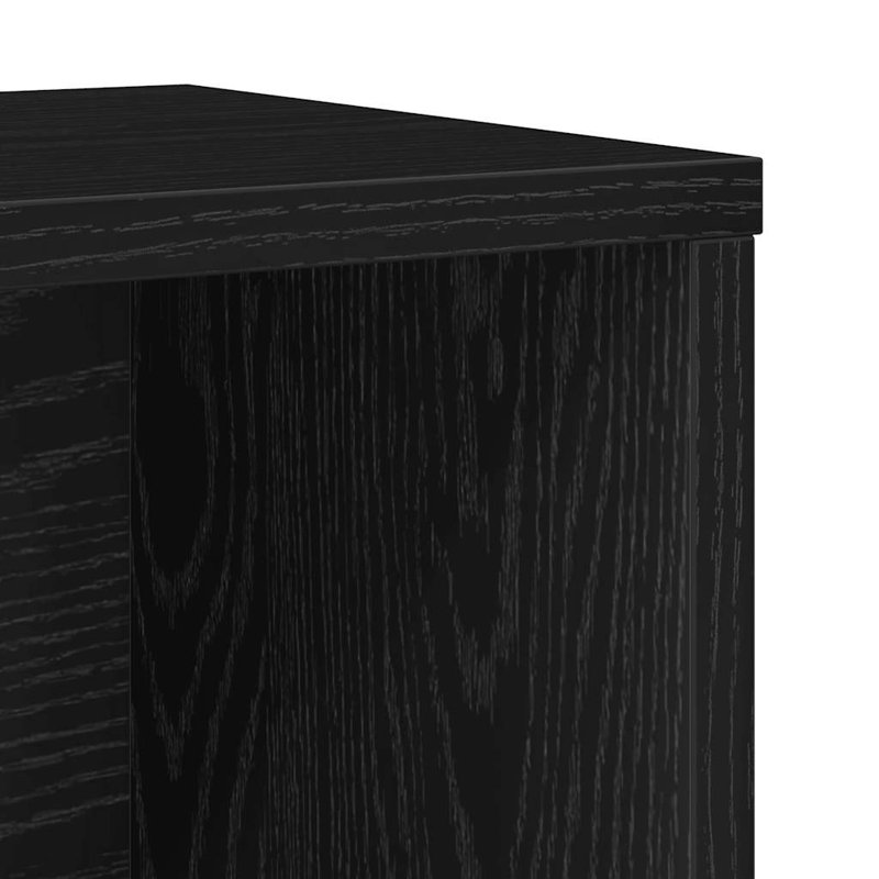 Bookcase 60X24x76.5 Cm Engineered Wood, Black Oak