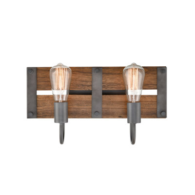 Éclairage pour meuble-lavabo vieilli 2 lumières Cassie