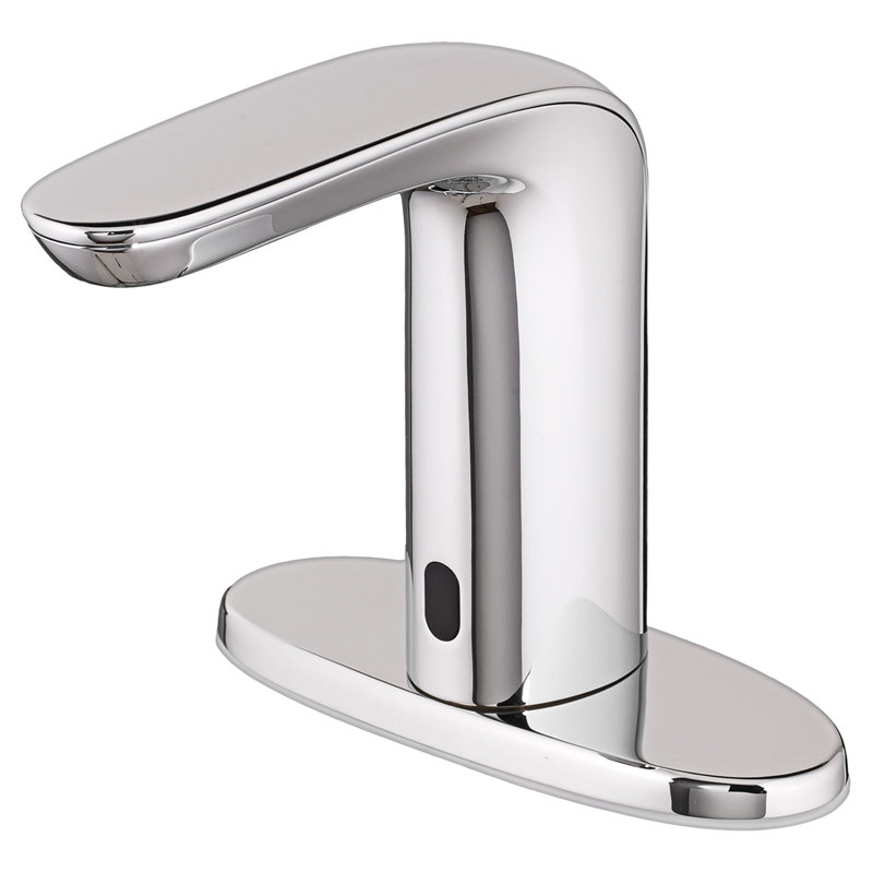 Polished Chrome Sensor-Activated Single-Hole Bathroom Faucet