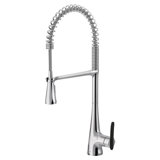 Sinema Pre-Rinse High Arc Spring Pull Down Single Handle Kitchen Faucet