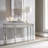149.9cm Glass Top Console Table
