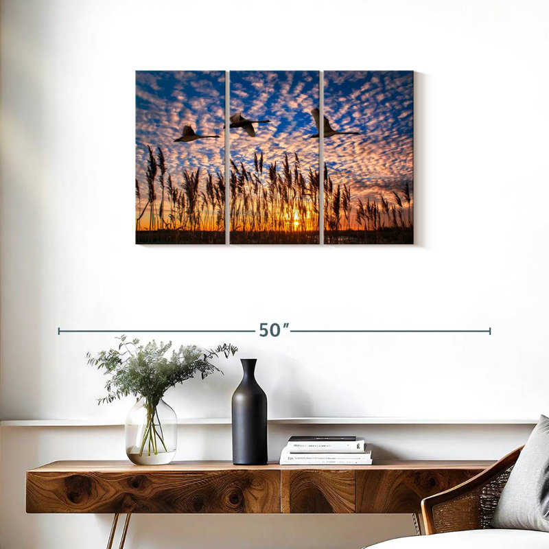 Brampt Flight Of The Swans, 20" H x 33" W