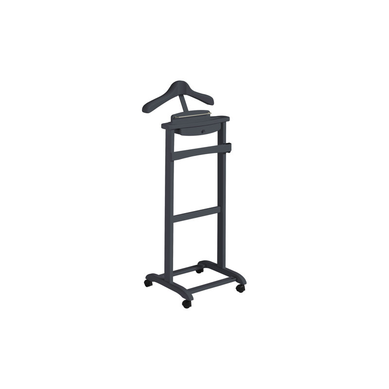 Freestanding Valet Stand, Jet Black