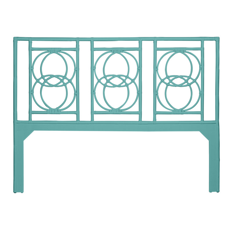 Emilia Open-Frame Headboard, King, Turquoise