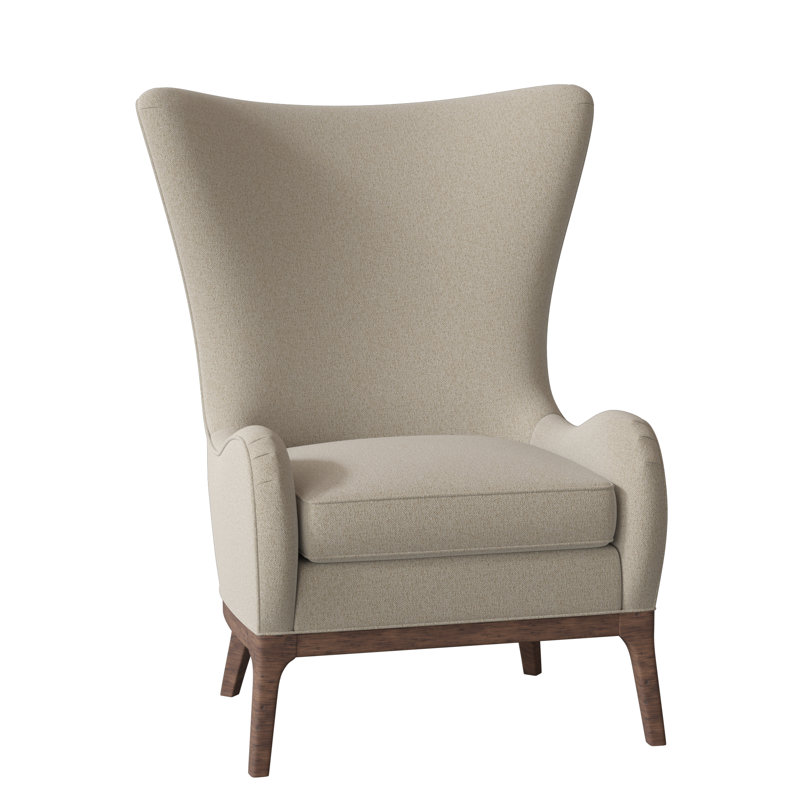 Fauteuil à oreilles en polyester de 33 po de large Casper, Espresso, 8794 Parchemin poplpropylène / oléfine