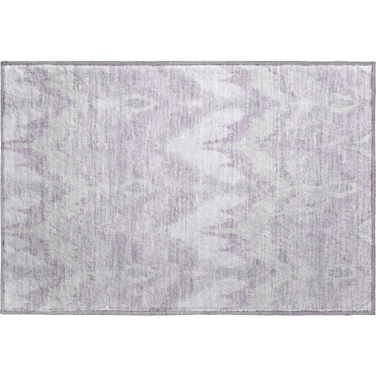 Premium Machine Washable Prisco Lavender Rug