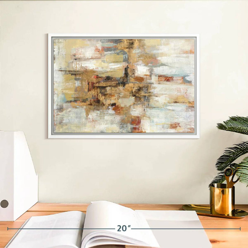 Old Bridge Reminiscence, Cadre flottant blanc, 13 po x 9 po