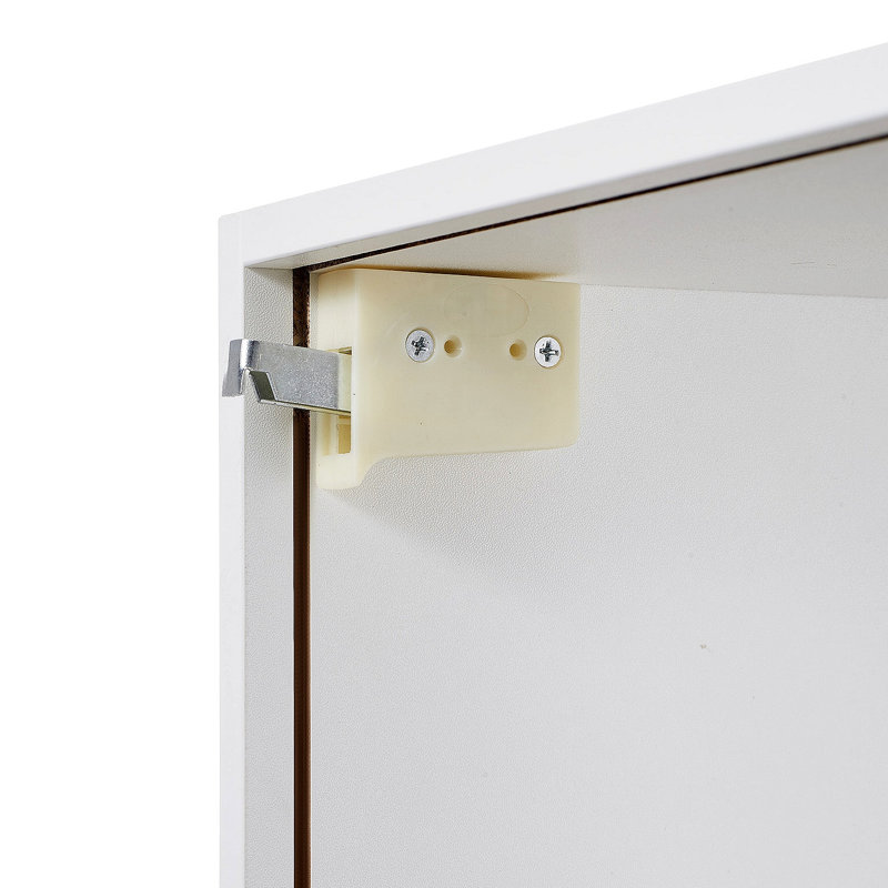 Armoire de buanderie, armoire murale à 2 niveaux avec tablette réglable, armoire de rangement 32 po avec 2 portes, pour salle de bain, cuisine, buanderie