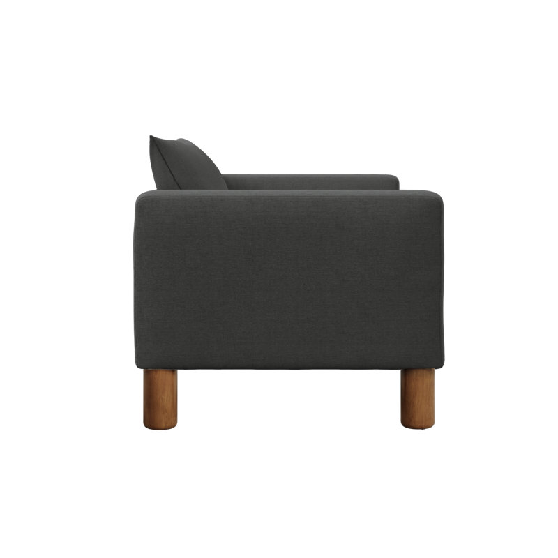 Fauteuil club Essential, À cylindre, Poly Ombre recyclée