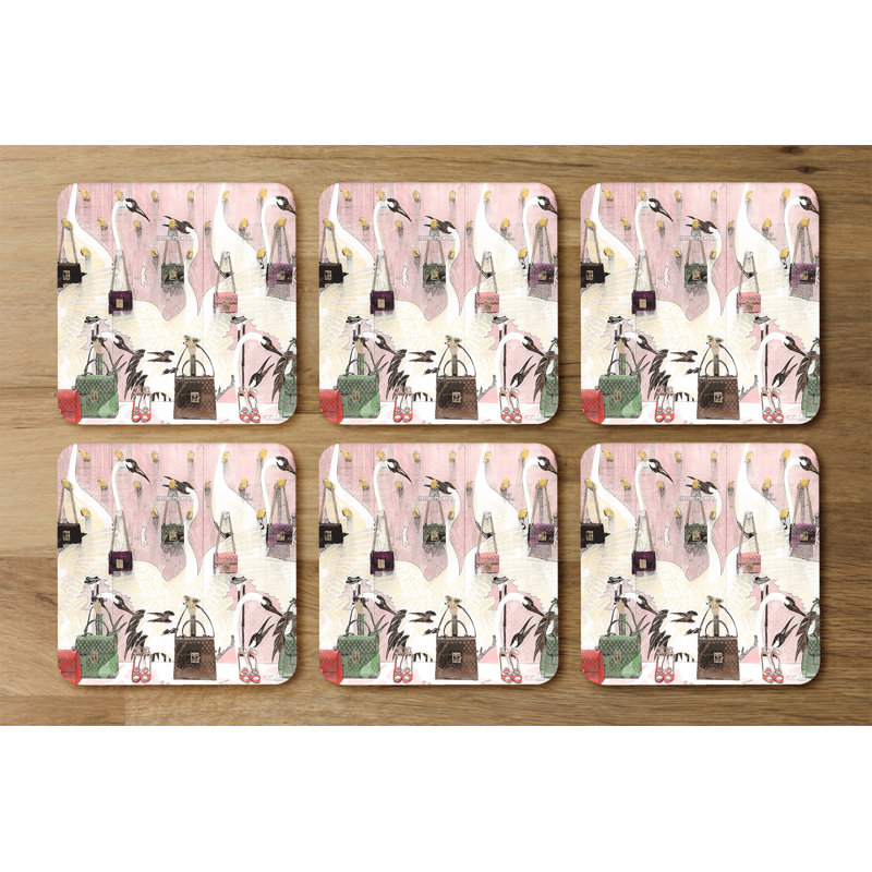 Square 6 Piece Coaster Set