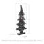 Pin primitif en bois noir patiné-353138076