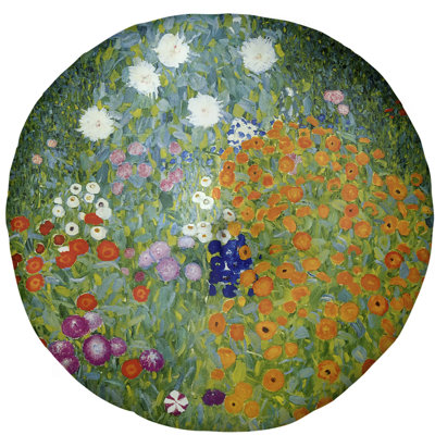 Coussin de sol gustav klimt, blumengarten