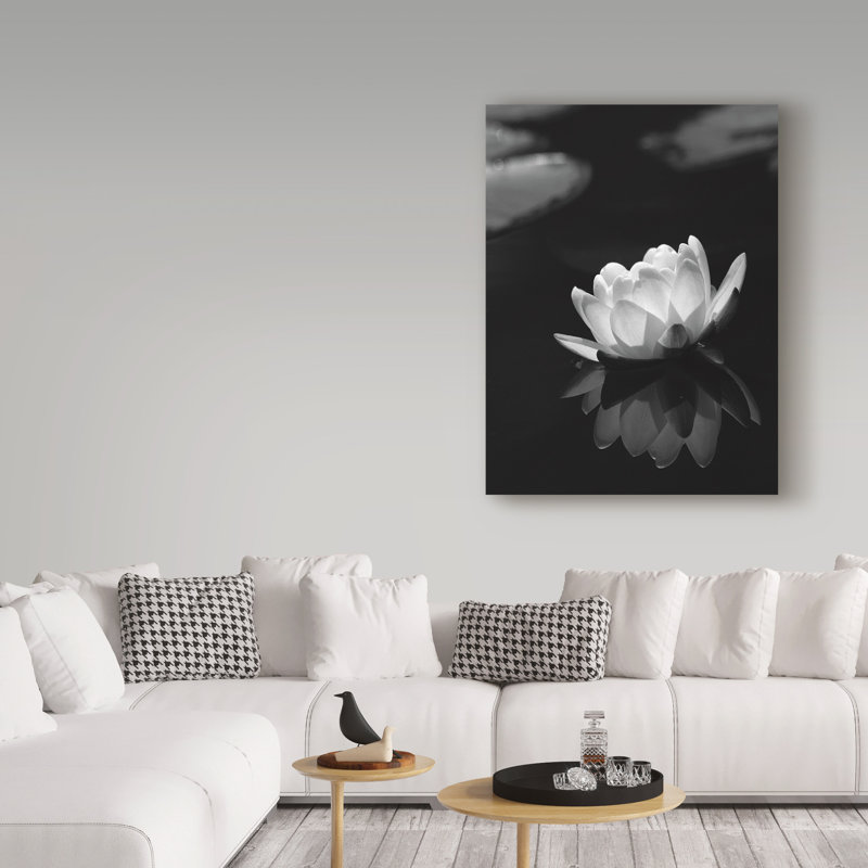'Water Lily' Photographic Print on Wrapped Canvas, 19" H x 14" W x 2" D