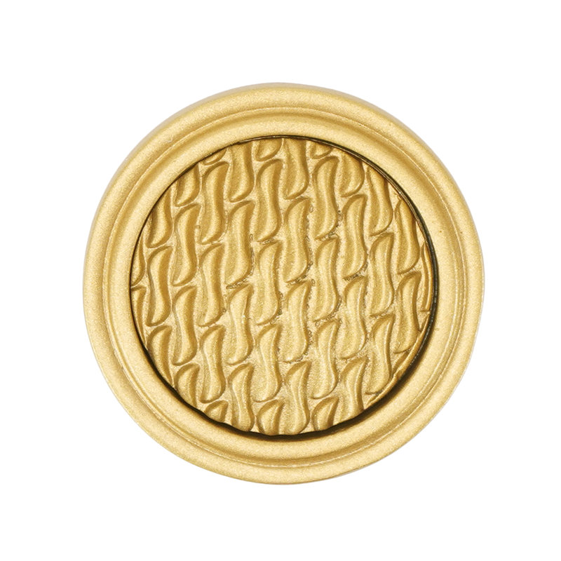 Spectra Waves knob in gold finish, Gold