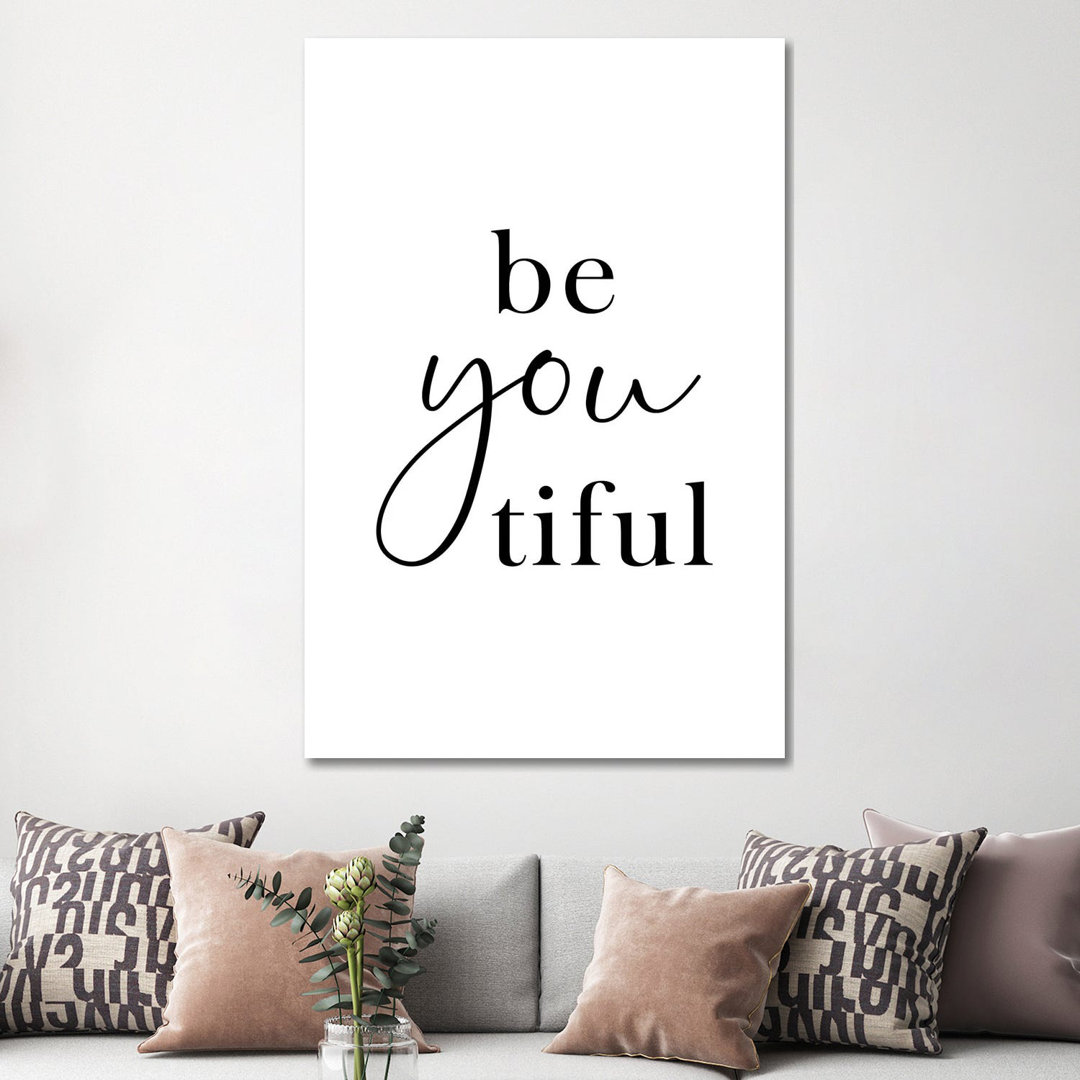 Beyoutiful by Nouveau Prints - Wrapped Canvas Gallery-Wrapped Canvas Giclée