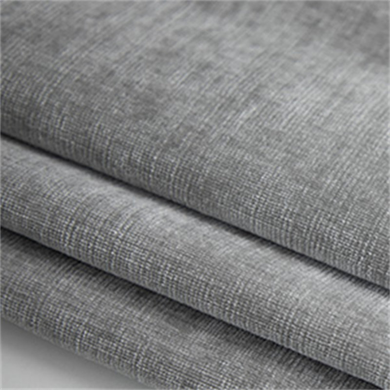 Repose-pieds carré avec rangement de 25,6 po de largeur, Chenille gris pâle