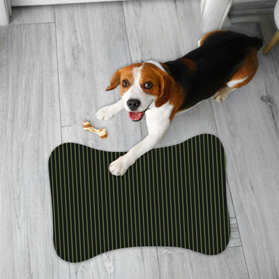 Olive Midnight - 1 Piece Bone Shape Feeding Mat