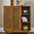 Rattan Sideboard Cabinet With Adjustable Shelf For Hallway-1226956348